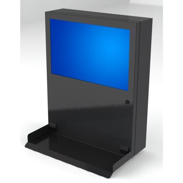 Computer & Monitor Enclosure - Black Powder Coated Stee, Pc Enclosures, Mfr#: PC Defender